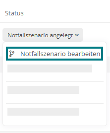Notfallszenario bearbeiten